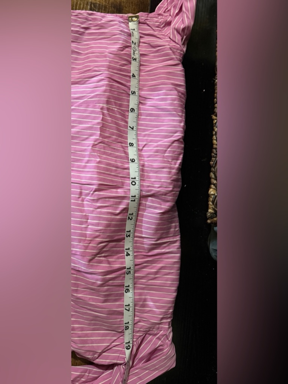 Lauren by RL Pink Striped Button-Up Shirt. Great Condition. Size Large - Picture 10 of 12